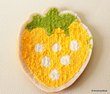 1 x Yellow Strawberry Applique Patch